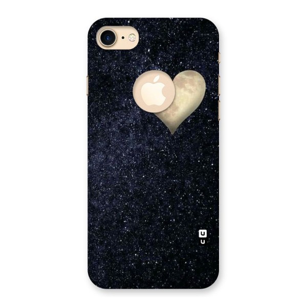 Galaxy Space Heart Back Case for iPhone 7 Logo Cut