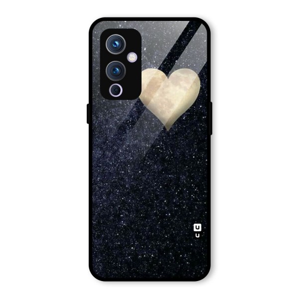 Galaxy Space Heart Glass Back Case for OnePlus 9
