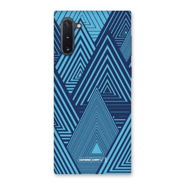 Geometric Blue Print Back Case for Galaxy Note 10
