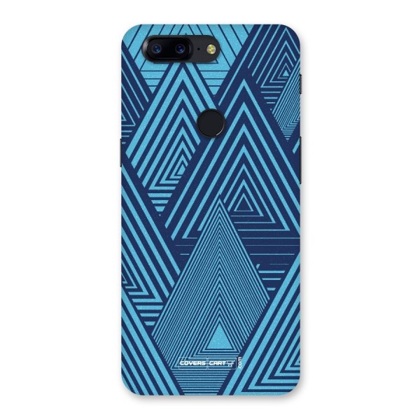 Geometric Blue Print Back Case for OnePlus 5T