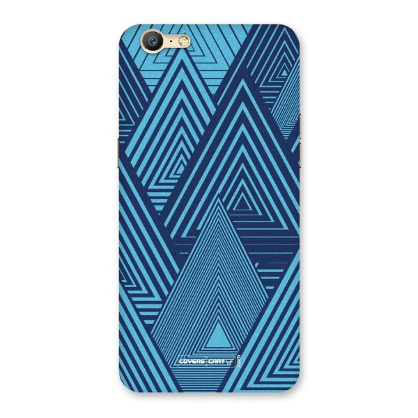 Geometric Blue Print Back Case for Oppo A39
