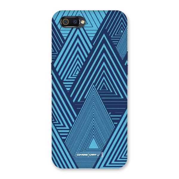 Geometric Blue Print Back Case for Realme C2