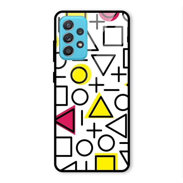 Geometry Pattern Glass Back Case for Galaxy A52