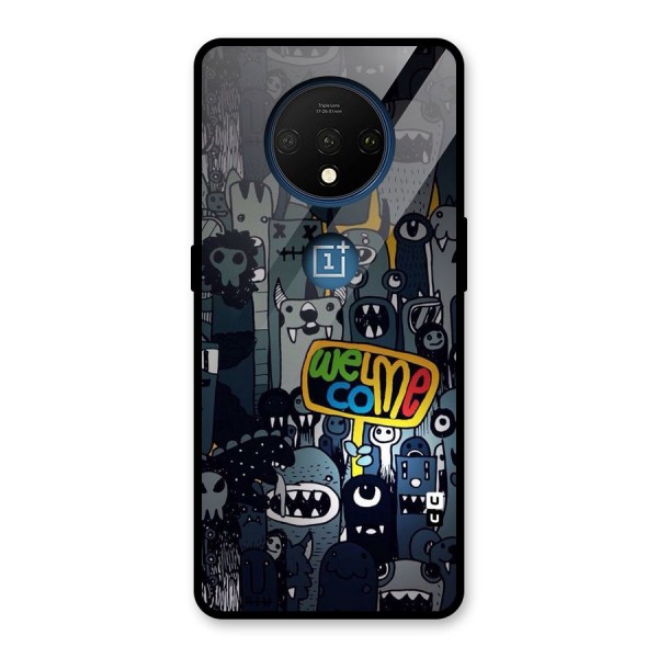 Ghost Welcome Glass Back Case for OnePlus 7T