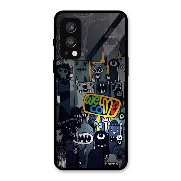 Ghost Welcome Glass Back Case for OnePlus Nord 2 5G
