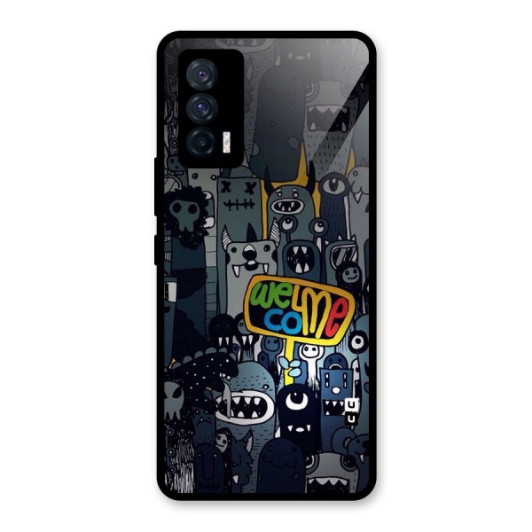 Ghost Welcome Glass Back Case for Vivo iQOO 7 5G