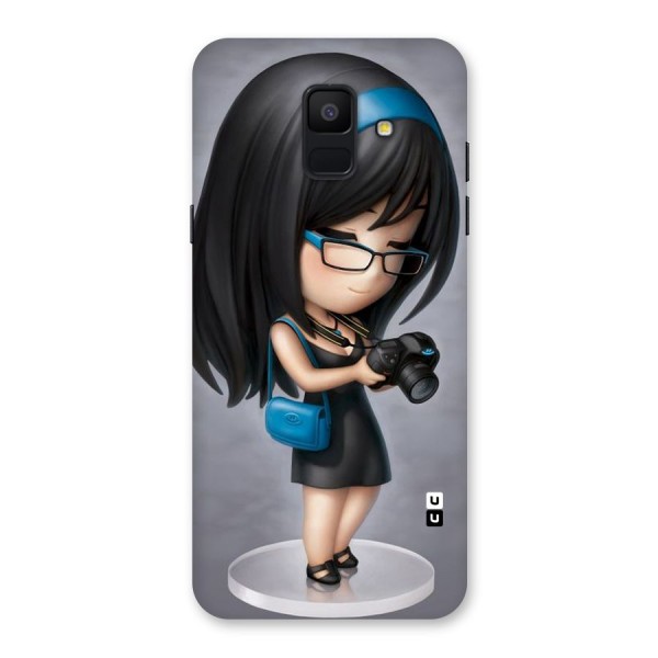 Girl With Camera Back Case for Galaxy A6 (2018)