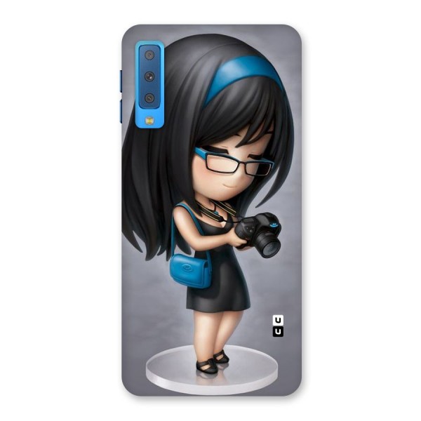 Girl With Camera Back Case for Galaxy A7 (2018)