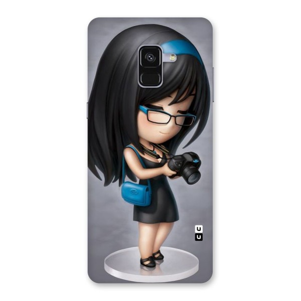 Girl With Camera Back Case for Galaxy A8 Plus