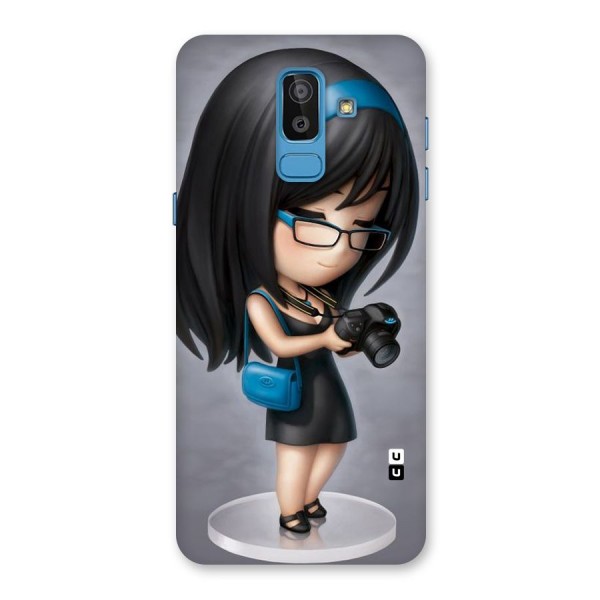 Girl With Camera Back Case for Galaxy J8