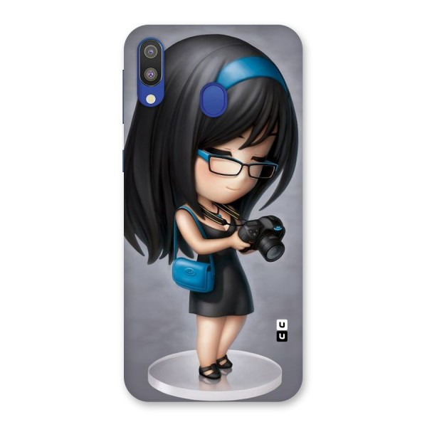 Girl With Camera Back Case for Galaxy M20