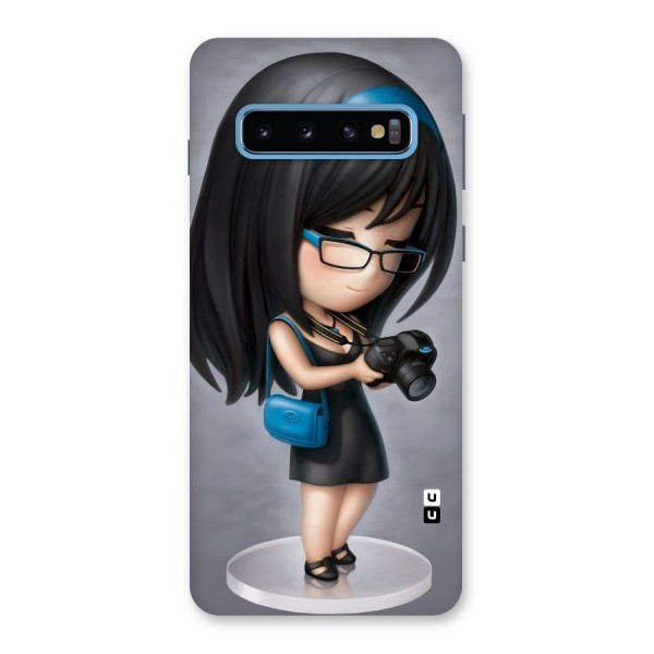 Girl With Camera Back Case for Galaxy S10