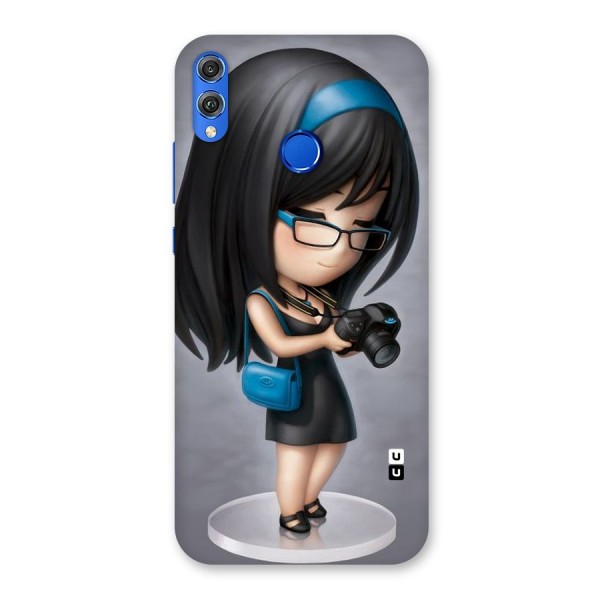 Girl With Camera Back Case for Honor 8X