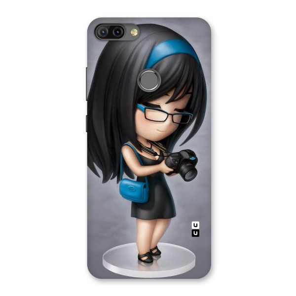 Girl With Camera Back Case for Infinix Hot 6 Pro