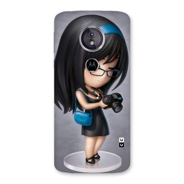 Girl With Camera Back Case for Moto E5