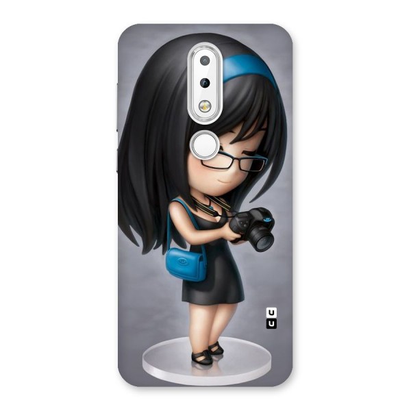 Girl With Camera Back Case for Nokia 6.1 Plus