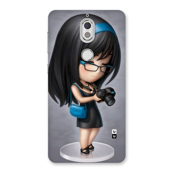 Girl With Camera Back Case for Nokia 7