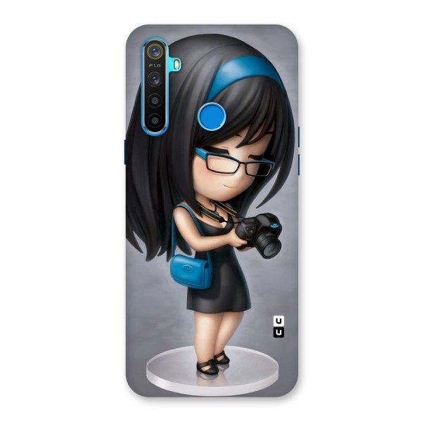 Girl With Camera Back Case for Realme 5