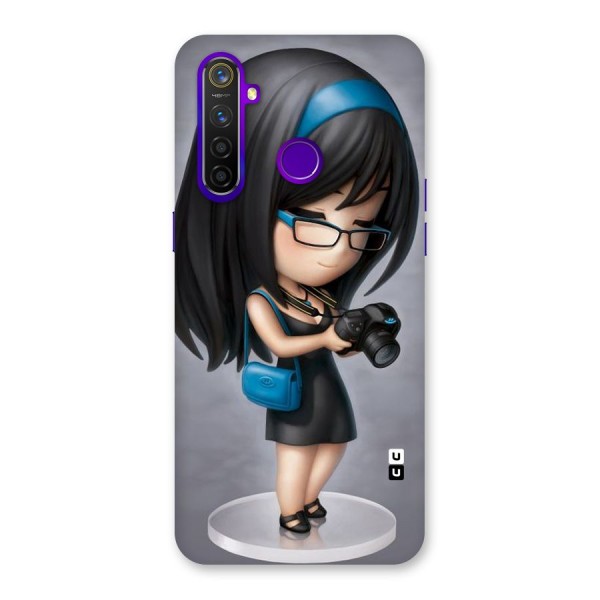 Girl With Camera Back Case for Realme 5 Pro