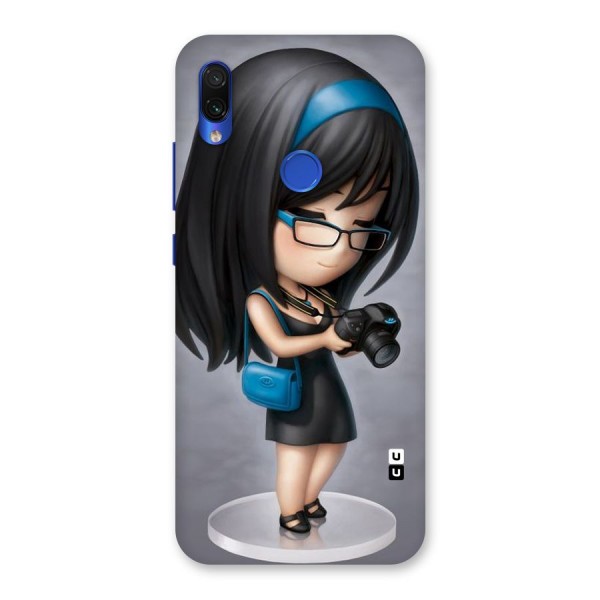 Girl With Camera Back Case for Redmi Note 7S