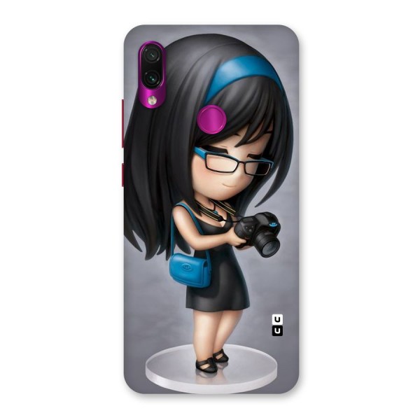 Girl With Camera Back Case for Redmi Note 7 Pro
