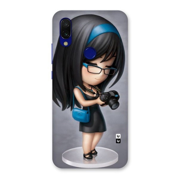 Girl With Camera Back Case for Redmi Y3