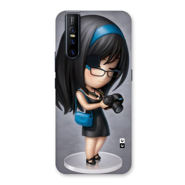 Girl With Camera Back Case for Vivo V15