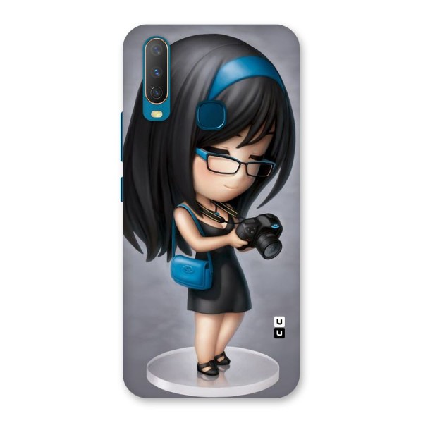 Girl With Camera Back Case for Vivo Y11
