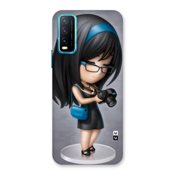 Girl With Camera Back Case for Vivo Y20G