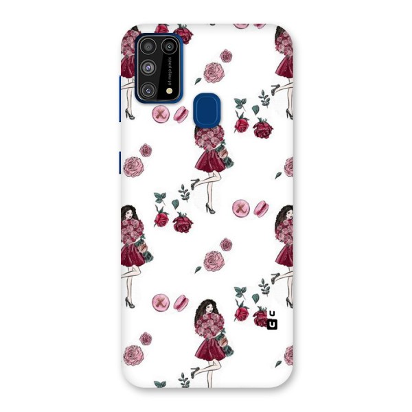 Girl With Flowers Back Case for Galaxy M31