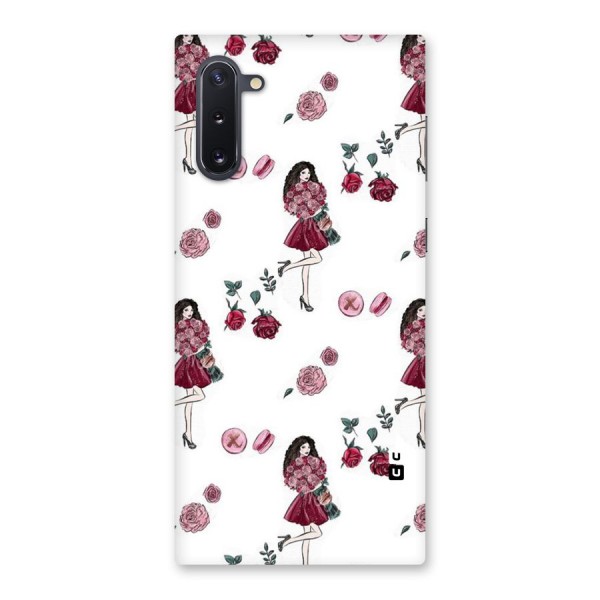 Girl With Flowers Back Case for Galaxy Note 10