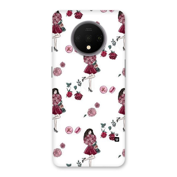 Girl With Flowers Back Case for OnePlus 7T