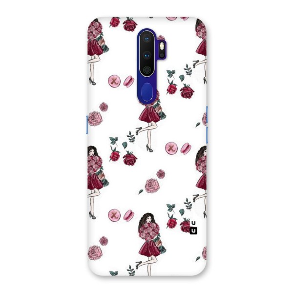 Girl With Flowers Back Case for Oppo A9 (2020)