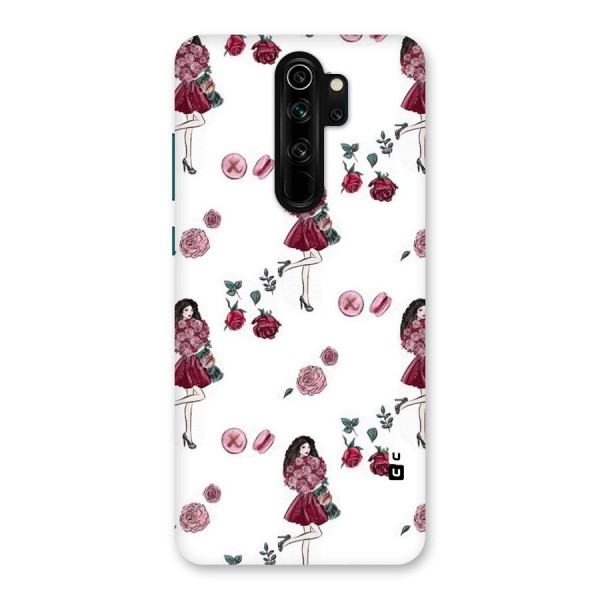 Girl With Flowers Back Case for Redmi Note 8 Pro