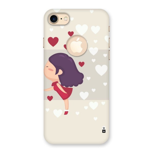 Girl in Love Back Case for iPhone 7 Logo Cut