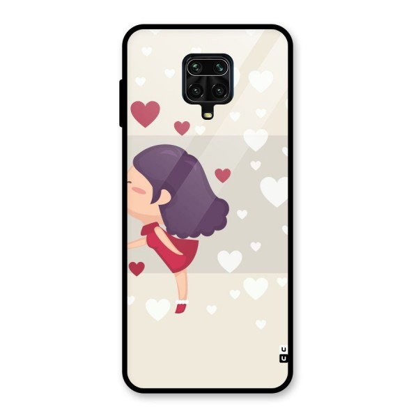 Girl in Love Glass Back Case for Redmi Note 9 Pro Max