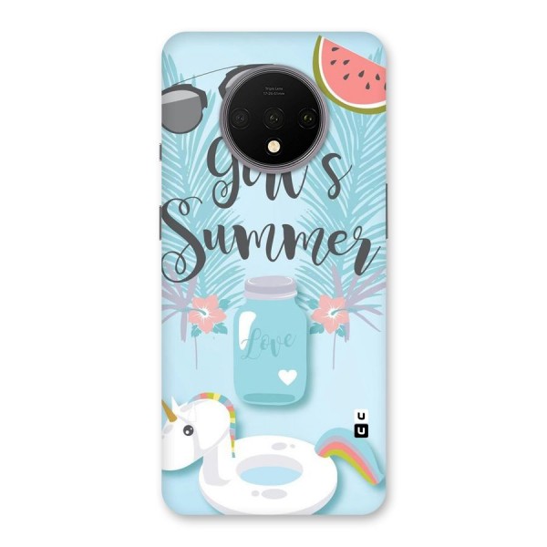 Girls Summer Back Case for OnePlus 7T
