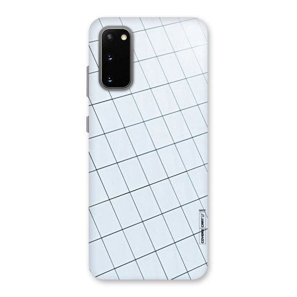 Glass Square Wall Back Case for Galaxy S20