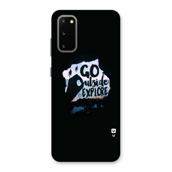 Go Outside Back Case for Galaxy S20