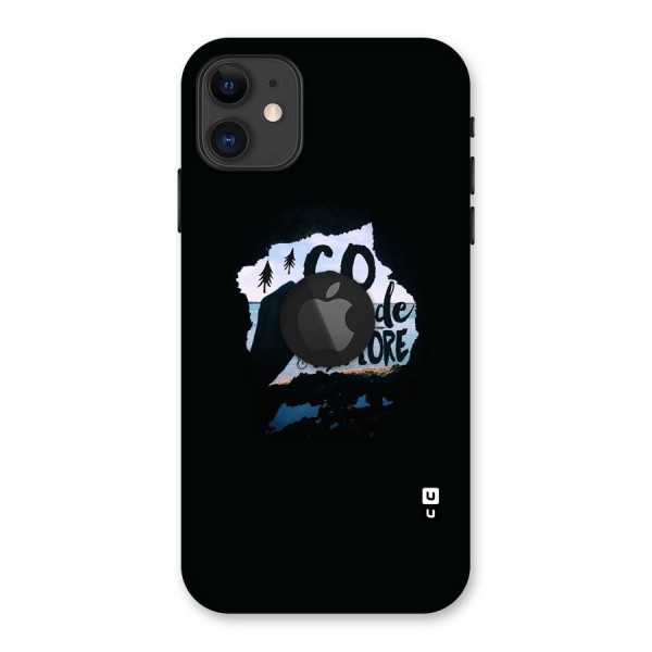 Go Outside Back Case for iPhone 11 Logo Cut