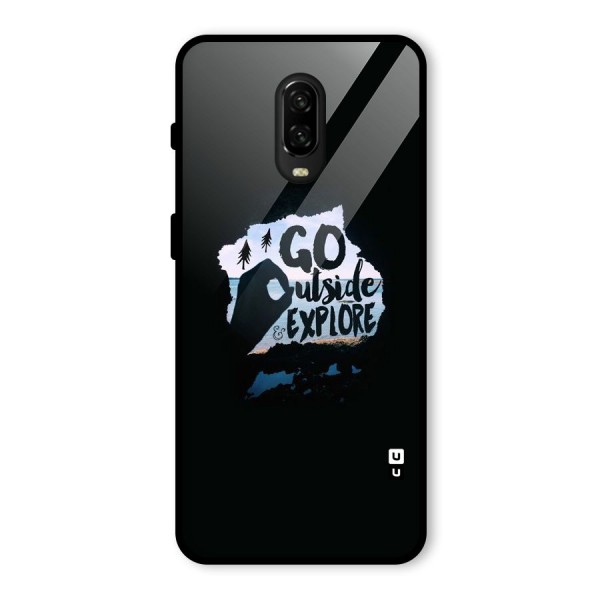 Go Outside Glass Back Case for OnePlus 6T