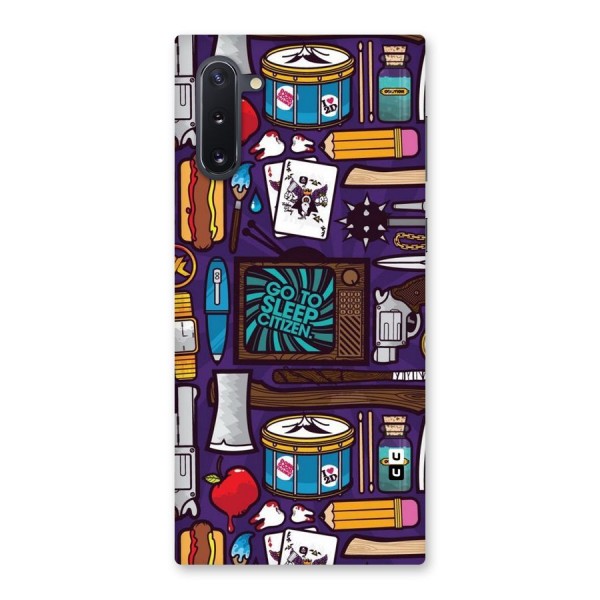 Go To Sleep Back Case for Galaxy Note 10