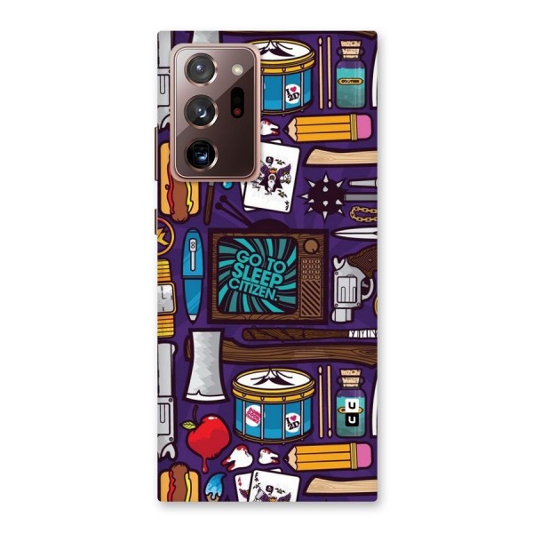 Go To Sleep Back Case for Galaxy Note 20 Ultra