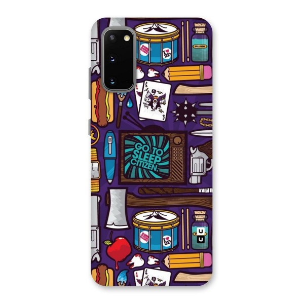 Go To Sleep Back Case for Galaxy S20