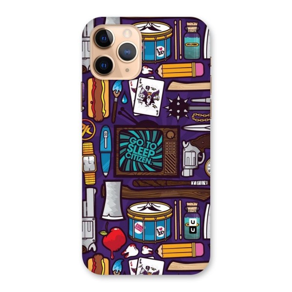 Go To Sleep Back Case for iPhone 11 Pro