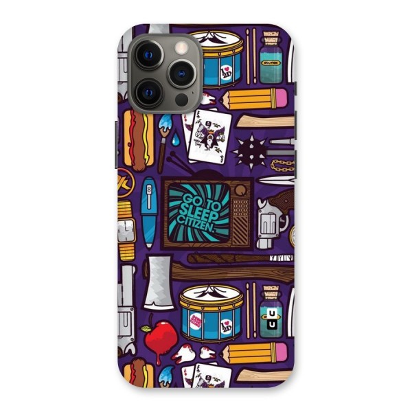 Go To Sleep Back Case for iPhone 12 Pro Max