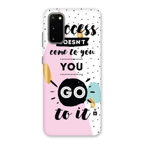 Go To Success Back Case for Galaxy S20