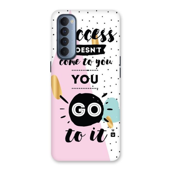 Go To Success Back Case for Reno4 Pro