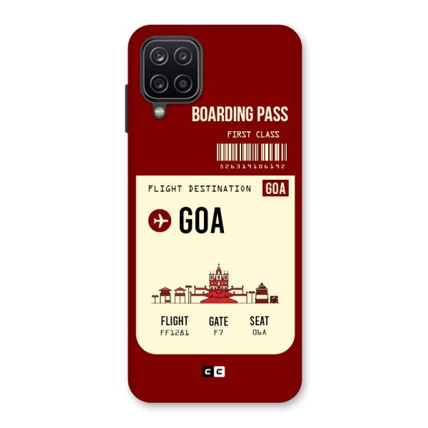 Goa Boarding Pass Back Case for Galaxy A12