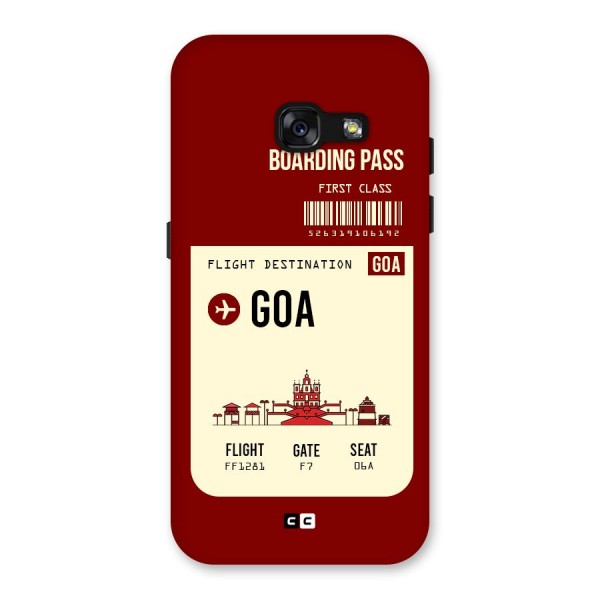 Goa Boarding Pass Back Case for Galaxy A3 (2017)